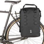 knurled welded Chrome bicycle saddle bag